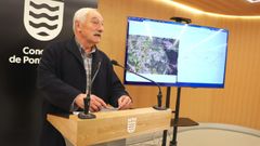 El concejal de Mobilidade de Pontevedra, Csar Mosquera, este martes en el Concello