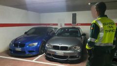 Coches decomisados por la Guardia Civil
