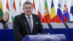 El comisario Maros Sefcovic, durante su intervencin en la Eurocmara.