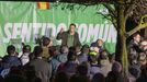 El l�der de Vox, Santiago Abascal, en un acto electoral este martes en M�rida 