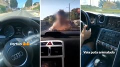 Conduciendo con un joven en el cap�