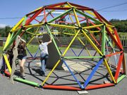 Alumnos del IES de Ortigueira remataron la c�pula. 