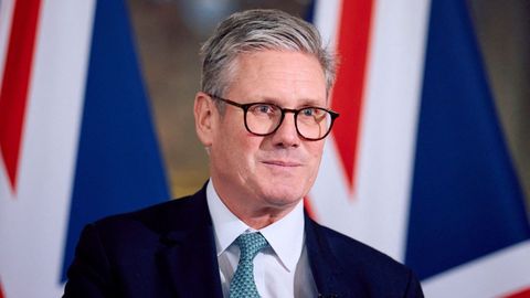 El primer ministro del Reino Unido, Keir Starmer, durante su visita a la Comisi�n Europea en Bruselas.