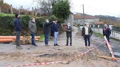 El delegado de la Xunta visit� San Amaro, donde fue recibido por el alcalde, Fernando Redondo