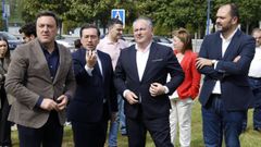 El ministro de Exteriores, Jos� Manuel Albares, en su visita a Culleredo