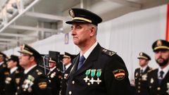 Luis Fern�ndez, en el acto en Pucela por el patr�n de la Polic�a Nacional en el 2022 como jefe de grupo de la Udyco con sus condecoraciones de gala