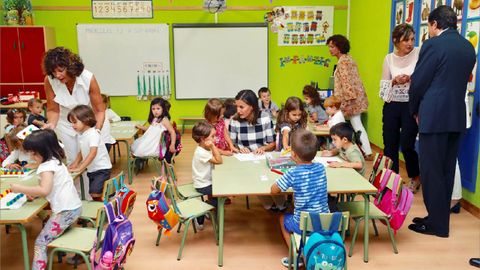 La reina Letizia visitó hoy el colegio público Baudilio Arce de Oviedo para presidir el acto oficial de apertura del curso escolar 2018/2019