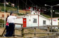 Las casetas de socorrismo, en la foto la de San Xurxo, continuaban cerradas ayer.