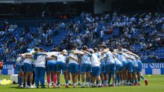 La plantilla del D�por se conjur� para conseguir la victoria instantes antes de empezar el partido.