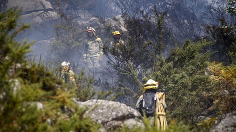 El gran incendio de Cures, en imgenes