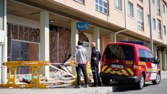As� qued� la fachada de la lavander�a de Mesoiro en la que explot� una secadora por un recargador de mecheros