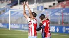 Iriome celebra su gol ante el Girona
