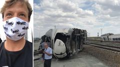 �Notamos frenazos, sal� impulsado y me golpe� en la cabeza�