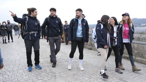 Roi Méndez, Luís Cepeda, Xurxo Carreño, Natalia Maquieira, Tamara García y Cristina Castaño protagonizaron la edición del 2022 de «Instagrammers no Camiño» e hicieron la Vía de la Plata desde Ourense