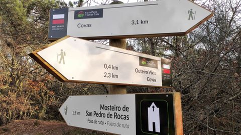 Senderismo en O Pereiro de Aguiar.El Concello acaba de poner en marcha tres nuevas rutas por el municipio y suma 50 kilmetros de trazados de senderismo