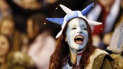 Aficionada celtista en Bala�dos en una imagen de archivo