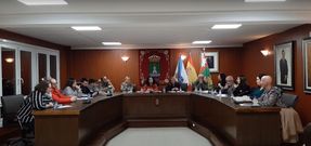 Imagen del pleno municipal de Cee del 29 de diciembre