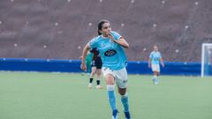 Ale da Silva, en su partido debut con el primer equipo de As Celtas, ante el Eibar B.