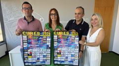 La concejala Mar�a Outeiral acompa�� a los miembros de la comisi�n de fiestas