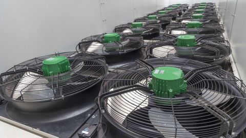 Sala de servidores del Centro de Procesador de Datos del Gai�s, donde se alojan�los datos cl�nicos de Galicia