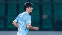 El canterano del Celta Anxo Rodr�guez, en su debut con el primer equipo, ante el Sassuolo.