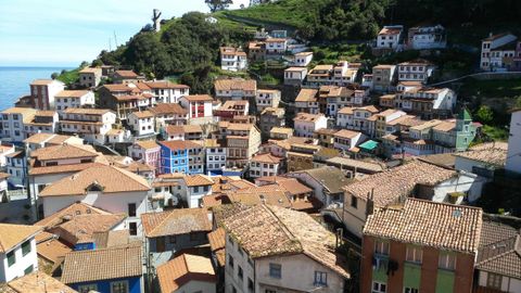 Vista de Cudillero desde el mirador del Picu