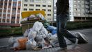 BASURA. HUELGA. CONTENEDORES