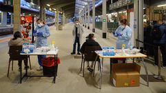 El cribado en la estacin de tren de Ourense est restringido a los viajeros