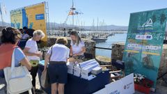 Los participantes se reunieron en Baiona antes de zarpar
