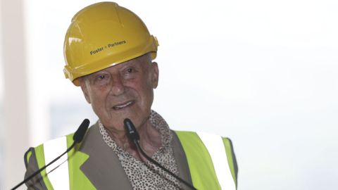 Norman Foster, en una reciente visita a Bilbao