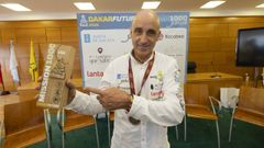 Fran G. Pallas, na recepci�n do Concello de Carballo. 