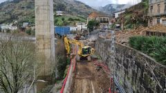 Renovaci�n de la l�nea ferroviaria Monforte-Ourense, que forma parte del corredor atl�ntico