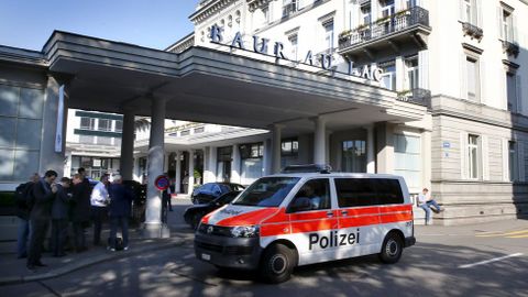 Hotel Baur au Lac, lugar en el que se registraron al menos seis detenciones.