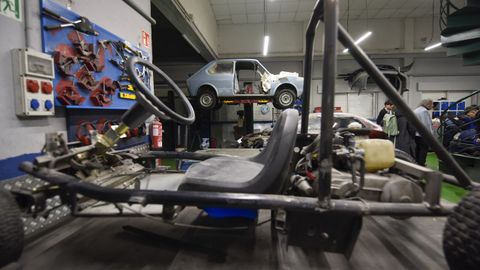 Zona de los talleres del CIFP Montecelo