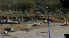 OBRAS DEL NUEVO COLEGIO DE CULLEREDO EN LA AVENIDA DE RUTIS
