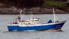 Imagen del  Flecha , palangrero del Gran Sol que este a�o es la nave capitana en la procesi�n mar�tima de Celeiro