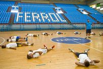 Los jugadores trabajaron ayer a las �rdenes de Suso. 