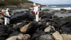 Limpieza de chapapote en Lourido, Mux�a