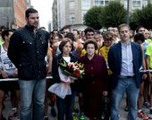 Minutos antes de la salida se record� a Manuel Bergueiro. 