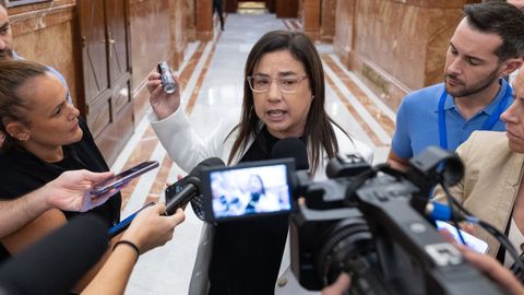 Ana V�zquez ense�a el mi�rcoles a los periodistas el espray.