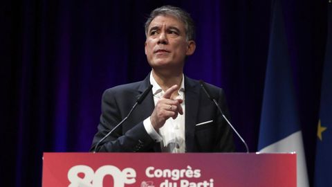El l�der de los socialistas franceses, Olivier Faure