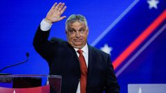 El primer ministro de Hungr�a, el ultranacionalista Viktor Orb�n, en un acto de grupos conservadores en Dallas (Estados Unidos) el pasado agosto