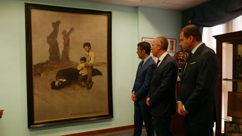 Lpez, Domnguez y Cubela, ante A derradeira leccin do mestre, en Buenos Aires