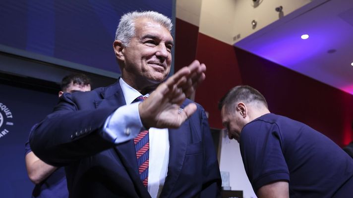 El presidente del F�tbol Club Barcelona, Joan Laporta, esta semana.