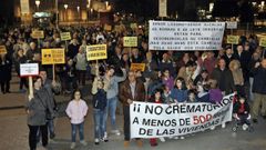 Pontevedra vivi� en el a�o 2014 manifestaciones contra la instalaci�n de crematorios en el casco urbano
