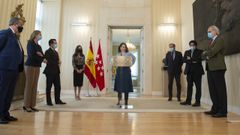D�az Ayuso, durante su declaraci�n de ayer