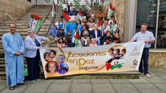 Una fotografa de archivo de la visita de nios saharauis a Asturias.