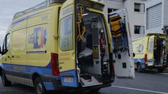 Foto de archivo de ambulancias del 061 que prestan servicio en la comarca mari�ana