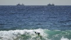 Este viernes se disputaron algunas mangas de surf open
