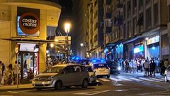 Imagen de archivo de la zona de discotecas en la calle Pontevedra de Vigo donde tuvo lugar la detencin